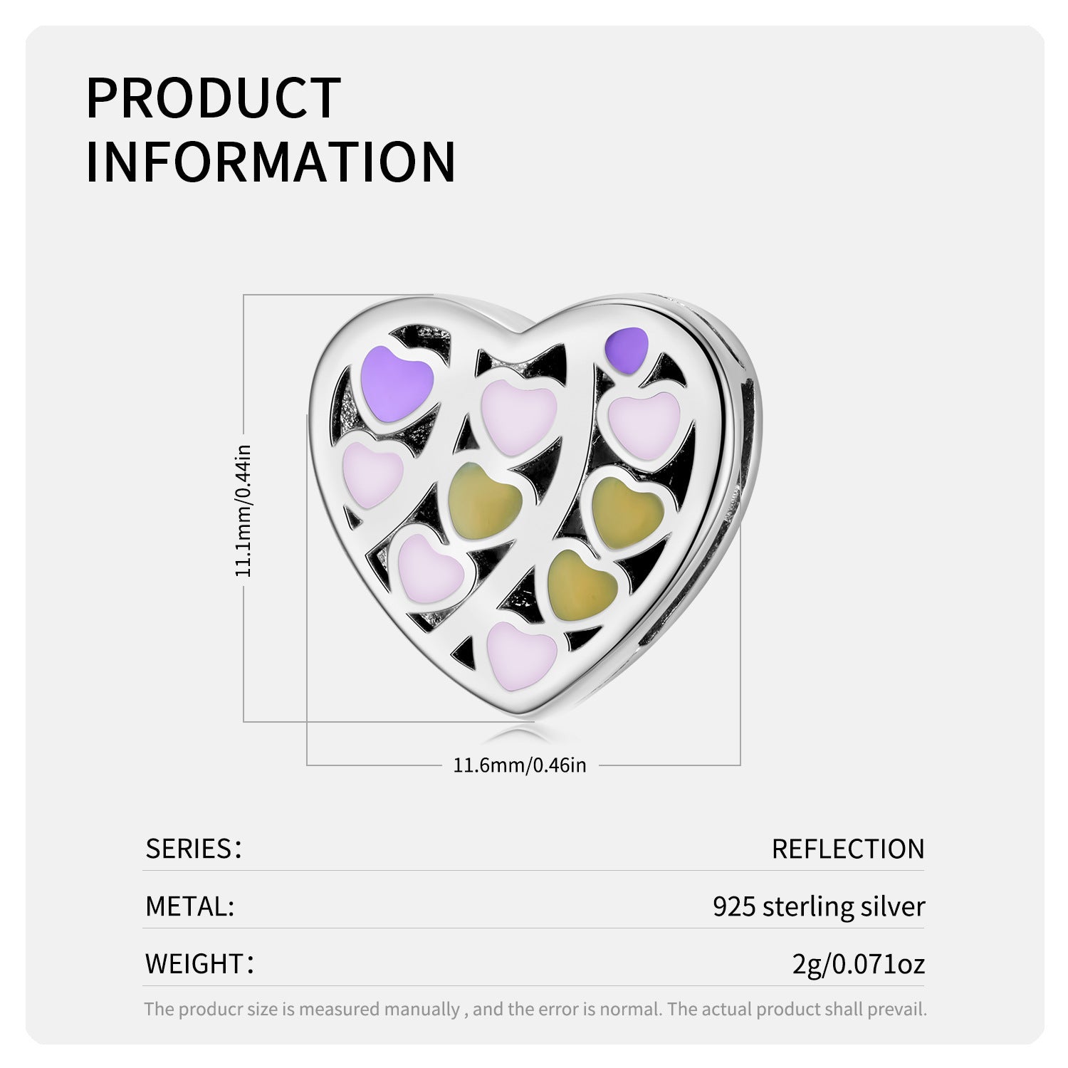 S925 Sterling Silver Full Of Love Beading Fashion Personality Watch Chain Diy Beads