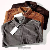 Long Sleeve Shirt New Japanese Hong Kong Style Loose Shirt