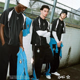 Men's Casual Sports Team Striped Style Embroidered Pants