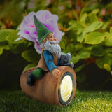 Resin Floor Solar Spotlights Garden Decoration Lawn Cartoon Toy