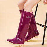Fleece-lined Warm Length Waterproof Rain Boots