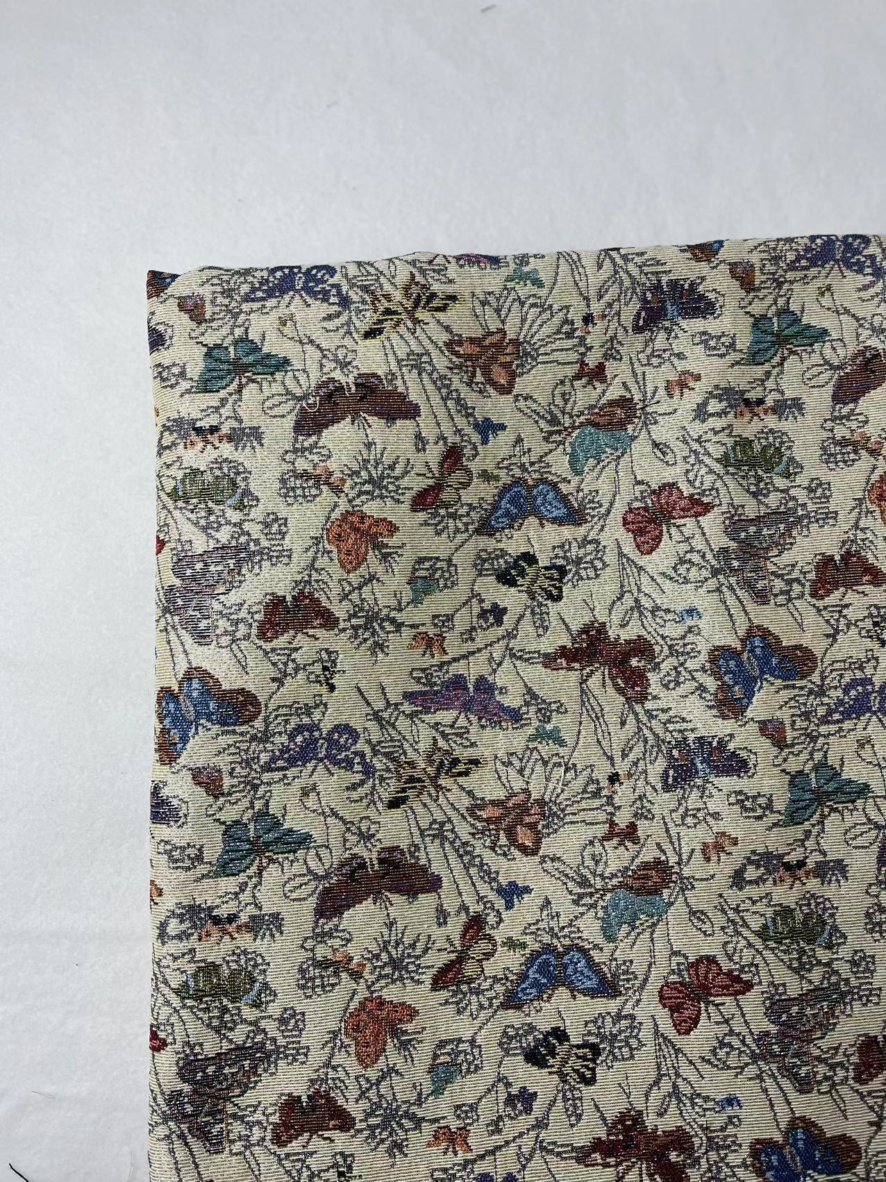 Ethnic Style Yarn-dyed Jacquard Fabric Coat Shoes And Hats Bags Sofa Decorative Cloth