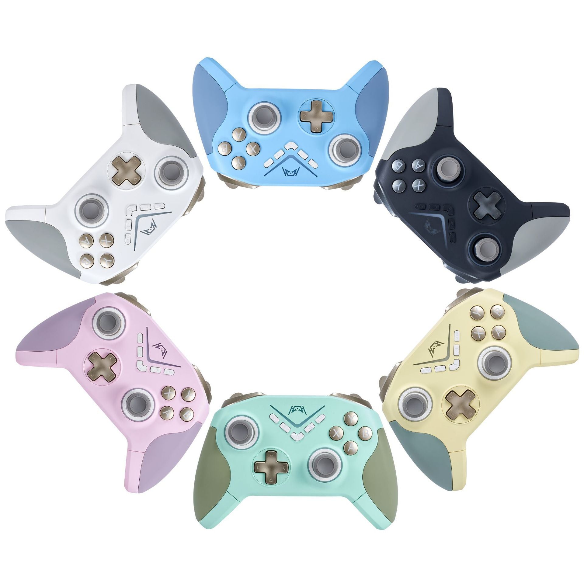 Wireless Game Handle Colorful RGB Lamp PC Bluetooth Handle