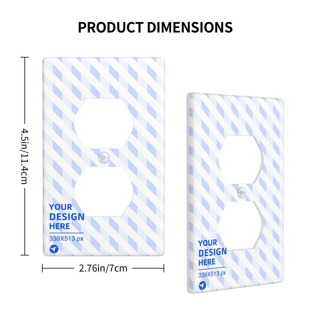 Dust-proof And Heat-resistant Duplex Socket Decorative Wall Plate