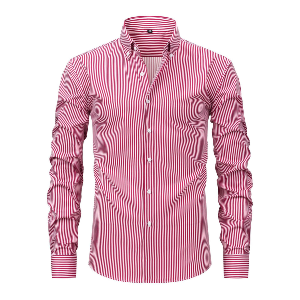 Non-ironing Anti-wrinkle Business Casual Striped Long-sleeved Men's Shirt