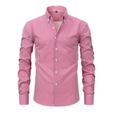 Non-ironing Anti-wrinkle Business Casual Striped Long-sleeved Men's Shirt