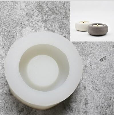 Cobblestone Candlestick Aroma Plaster Silicone