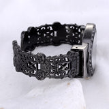 Peach Heart Full Diamond Girls Bracelet Quartz Watch