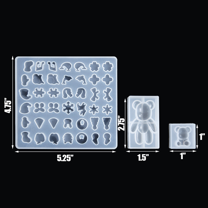 277 pieces of DIY jewelry pendant making geometric mould