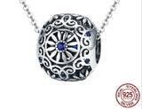 Berloque 925 Sterling Silver Heart Charms Flower Mixed glass Beads Fit Charm Bracelet & Bangle Silver 925 Jewelry Making