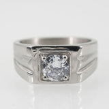 European And American Couple Inner Ring Brushed Ring