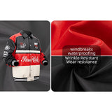 Кожаное пальто в стиле диска свободное ветрозащитное