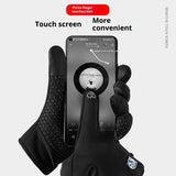 USB Heating Men's And Women's Winter Windproof Waterproof Cycling Gloves