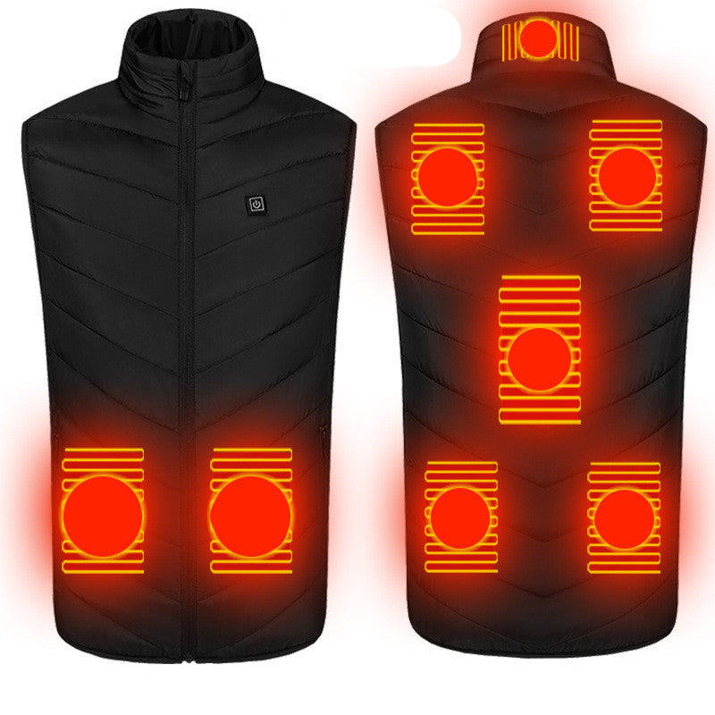 8 Zone Smart Electric Vest Men Women Cotton Coat One Style