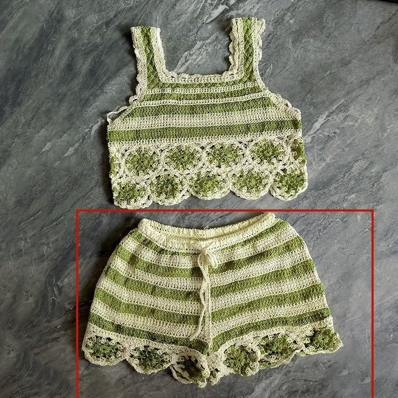 Cutout Sling Summer New Fashion Crochet Knitting Suit