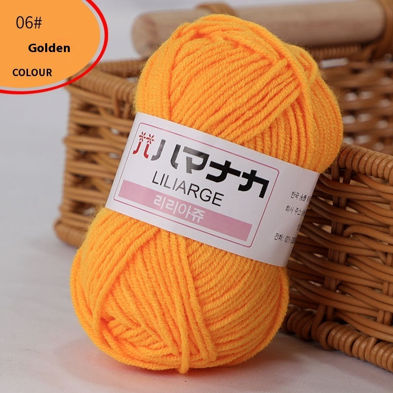 4-Strand Milk Cotton Thread Doll Crochet Knitting Wire Balls