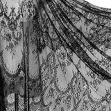 Available In Black And White With Lace Eyelash And Lace Fabric