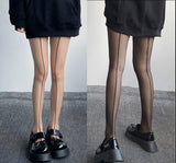 Women's Retro Front And Back Wearable Vertical Stockings