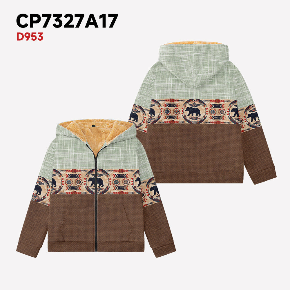 Зимняя толстовка с капюшоном и длинными рукавами, воротником-стойкой, застежкой-молнией