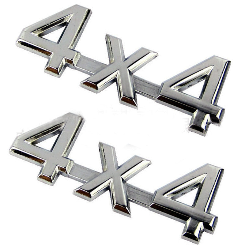 Car Modification Metal Suitable For Off-road Vehicle Four-wheel Drive 3D Special Sticker Rear Car Badge 4
