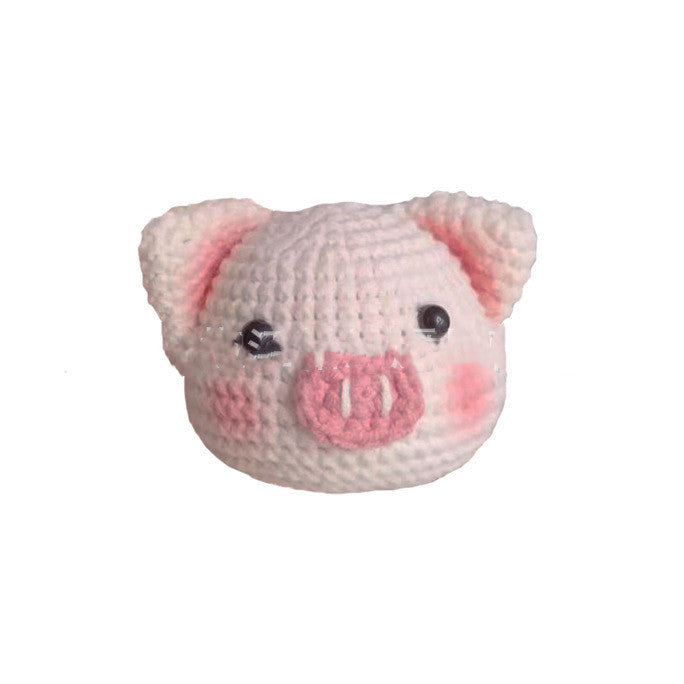Red Embroidery New Product Handmade Crochet Knitting Doll DIY Beginner Learning Crochet Woolen Material Bag