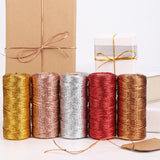 16 Strands Flat Hollow Gold Wire Non-stretch Gift Wrapping Wire