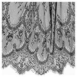 Available In Black And White With Lace Eyelash And Lace Fabric