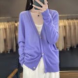 New Knitwear Cardigan Outer Wear Short Sweater With Pocket Coat