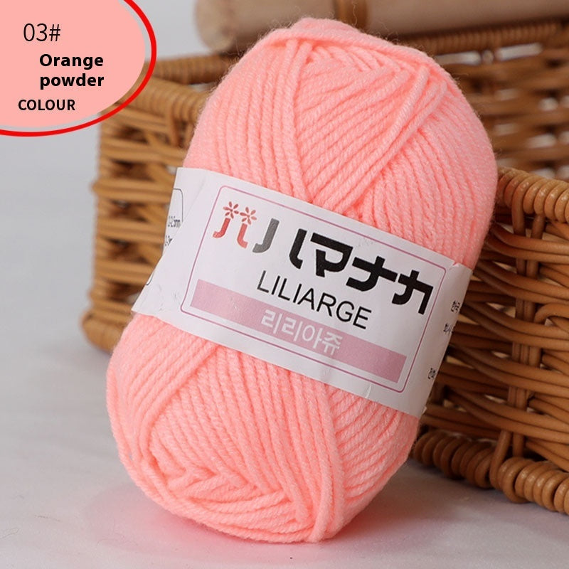 4-Strand Milk Cotton Thread Doll Crochet Knitting Wire Balls