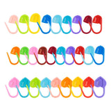 Colorful Plastic Buckle Handmade DIY Knitting Tools Love Heart  Marker Crochet