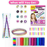 Girls Gift Bracelet Making Craft Toys Children DIY Jewelry Making Toolbox Carrying Strap Knit Device Suit
