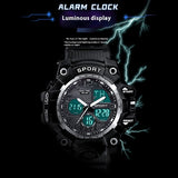 Foreign Trade Watch Black Technology Junior High School Student Trendy Sports Luminous Boys Cross-border Electronic Watch