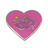 Secret Organization Brooch Heart-shaped Glitter Badge