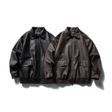 Men's Leather Coat Motorcycle Jacket