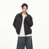 Ретро однотонный свободный и простой пиджак с лацканами для мужчин