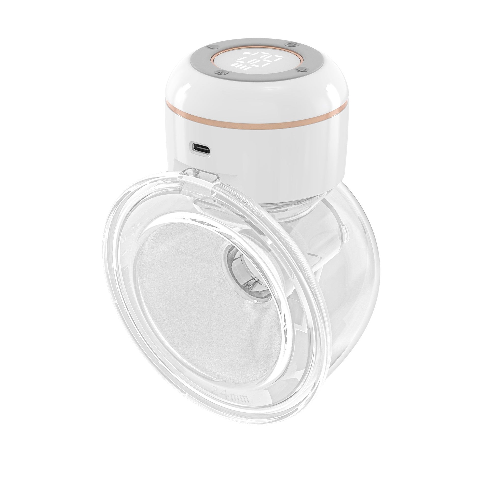 Wearable Single-side Large Suction Breast Mute Portable