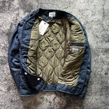 Пальто джинсовое без воротника с хлопковой подкладкой, свободное