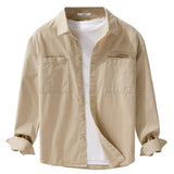 Simple Versatile Men's Long Sleeve Shirt Casual Loose