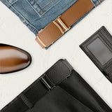 Men's Belt Hot-selling Film Alloy Automatic Buckle Leather