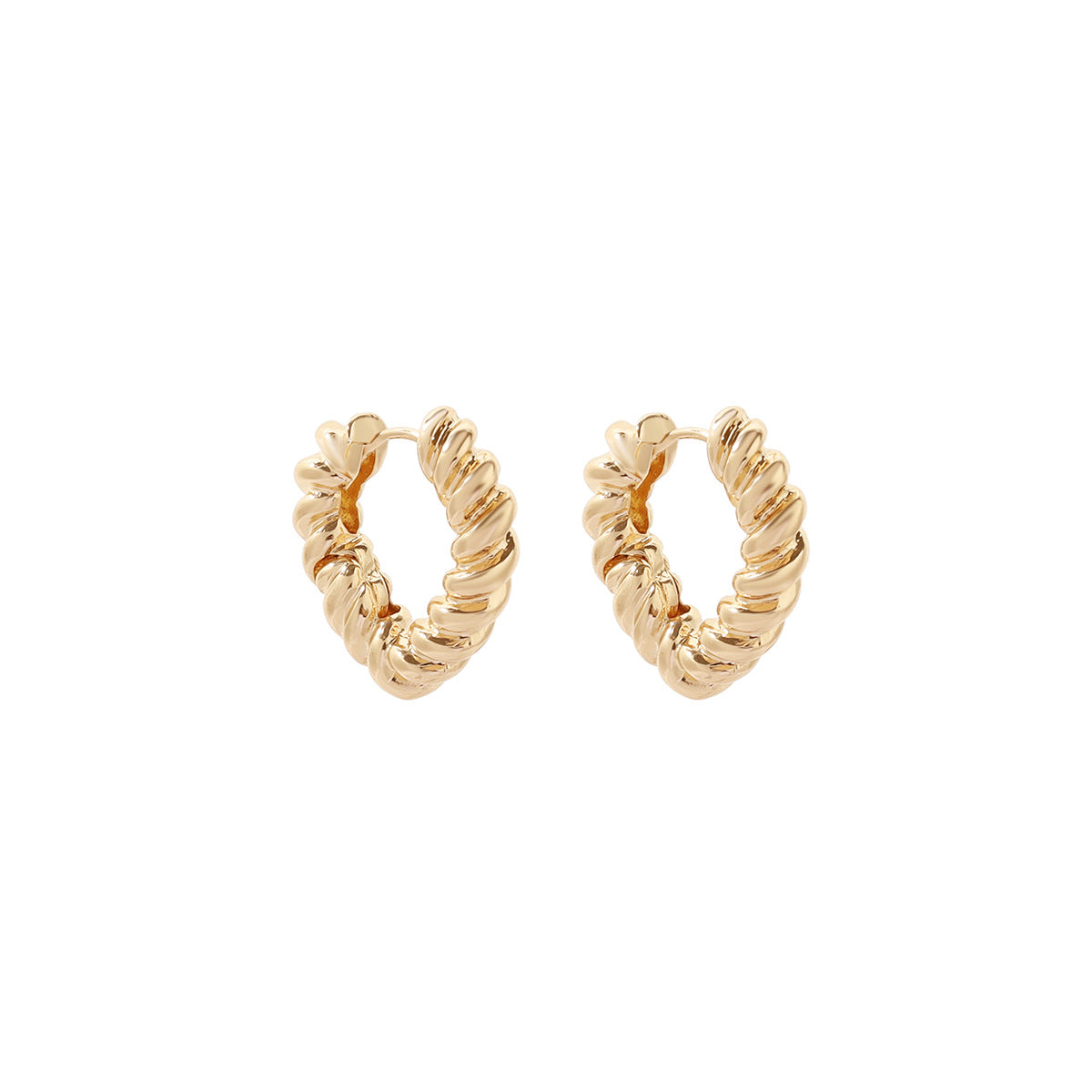 Brass Retro Minority Ear Clip Earrings Personalized Earrings Female Fashion