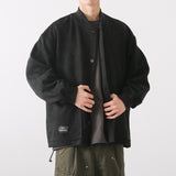 Винтажная замшевая свободная мужская повседневная куртка