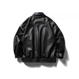 Men's Leather Coat Motorcycle Jacket
