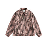 Куртка джинсовая с граффити сзади, ретро-модная нейтральная повседневная куртка