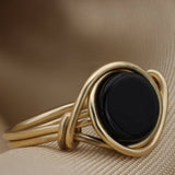 Crystal Handmade Multi-color Stone Color Retaining Ring