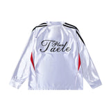 Полосатый спортивный топ с принтом букв весна-осень