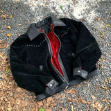 Кожаное пальто с лацканами в стиле пэчворк из ангольской шерсти, очень толстое замшевое пальто