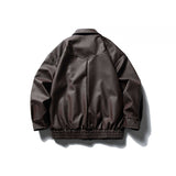 Men's Leather Coat Motorcycle Jacket