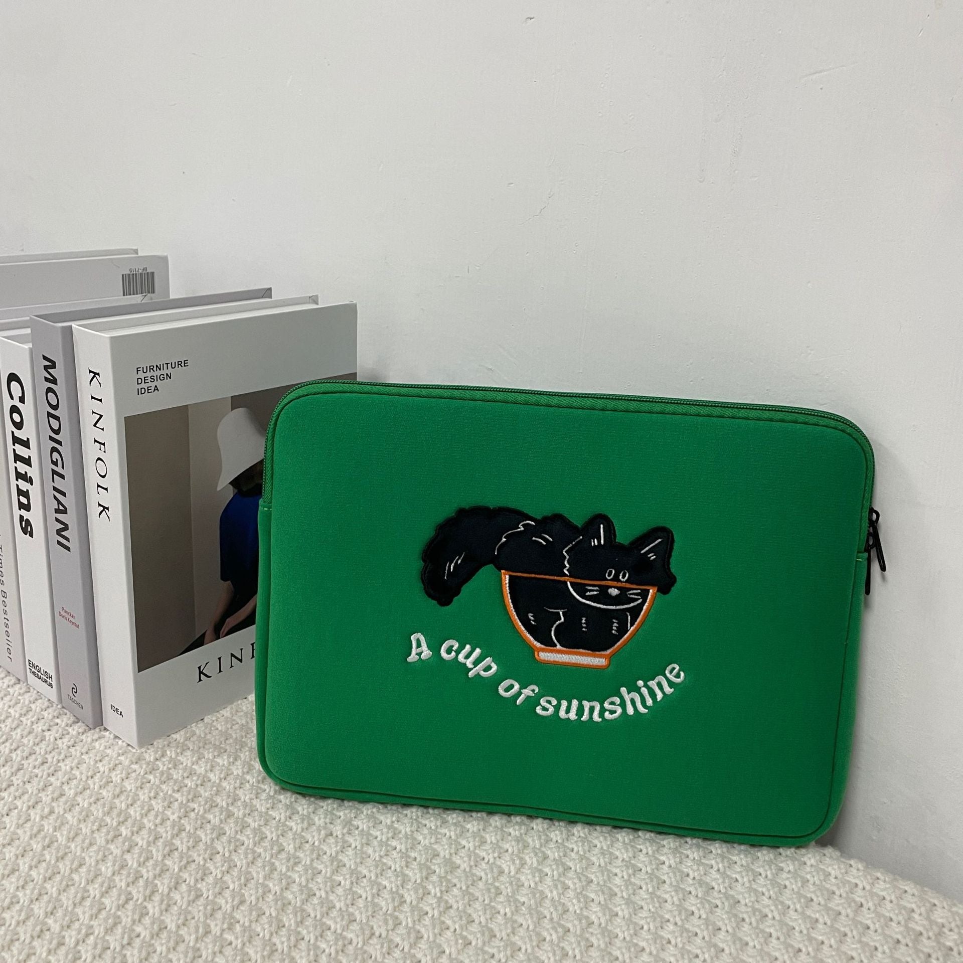 Cute Embroidered Laptop Sleeve Computer Liner Bag