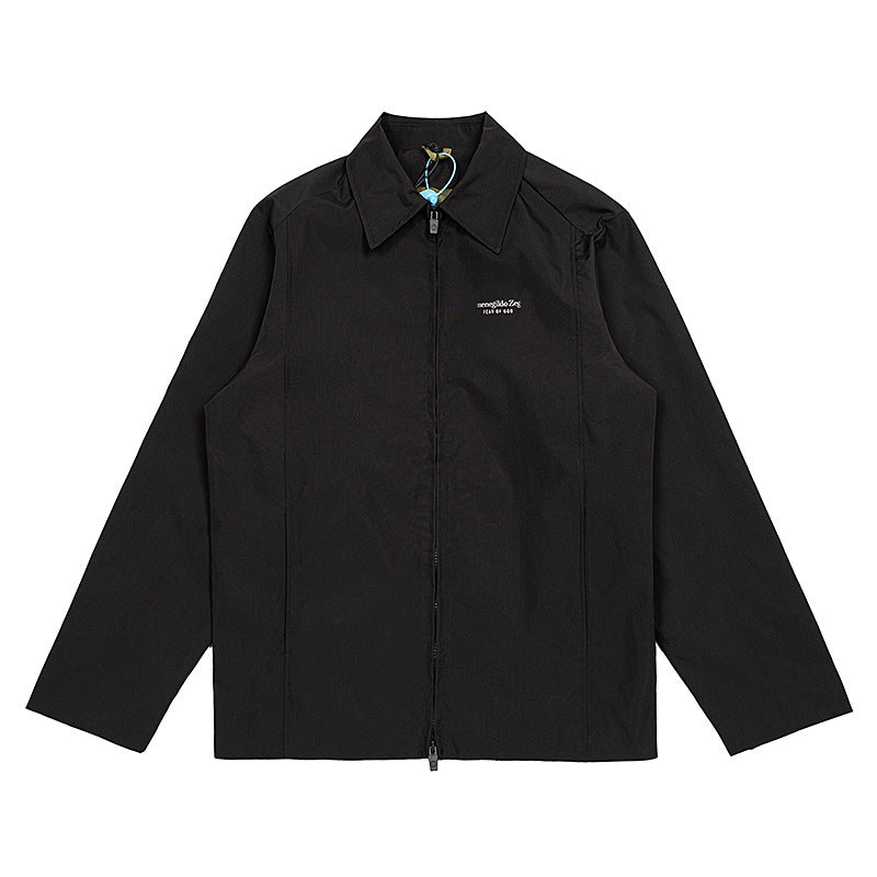 Пальто с принтом букв на спине