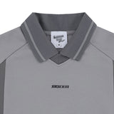 Мужской свободный повседневный свитер с короткими рукавами и лацканами